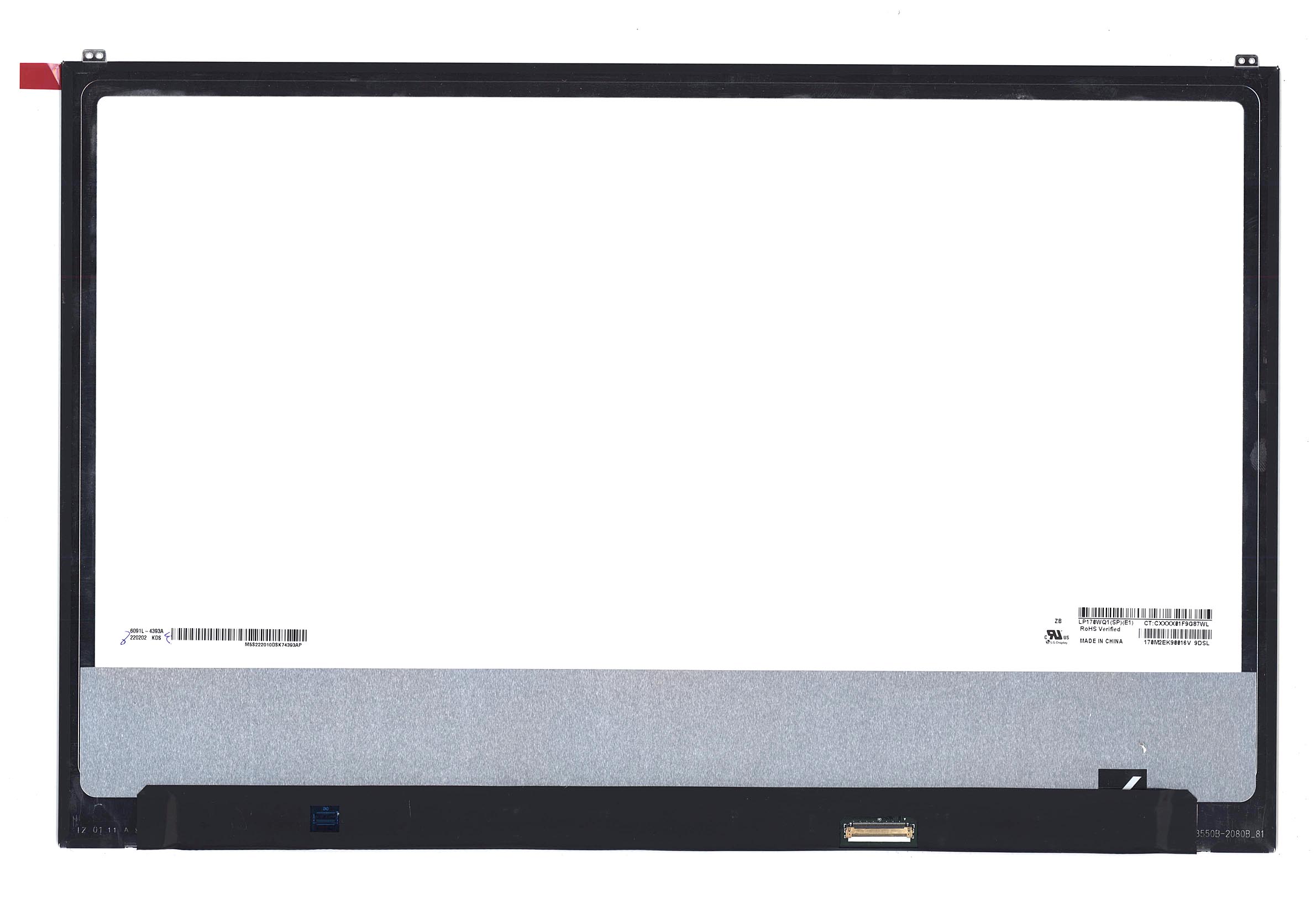 

Матрица LP170WQ1(SP)(E1) IPS 17' 2560x1600 (WQXGA) UltraSlim 40 pin глянцевая, LP170WQ1(SP)(E1) IPS 17' 2560x1600 (WQXGA) UltraSlim 40 pin глянцевая
