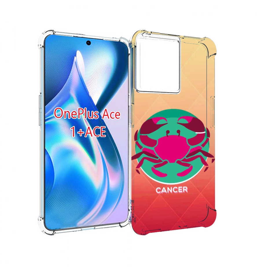 

Чехол MyPads знак зодиака рак 4 для OnePlus Ace, Прозрачный, Tocco