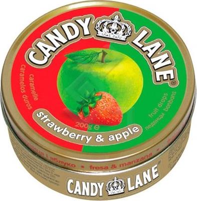 

Леденцовая карамель Candy Lane клубника и яблоко 200 г