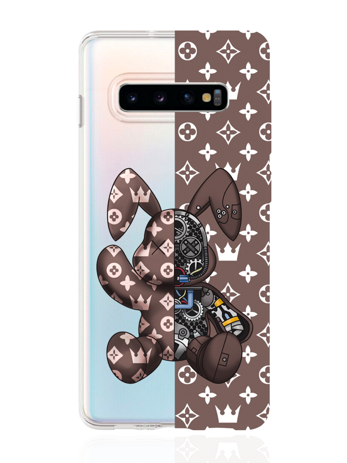 

Чехол MustHaveCase для Samsung Galaxy S10 Plus Bunny Коричневый прозрачный, Samsung Galaxy S10 Plus Bunny Коричневый