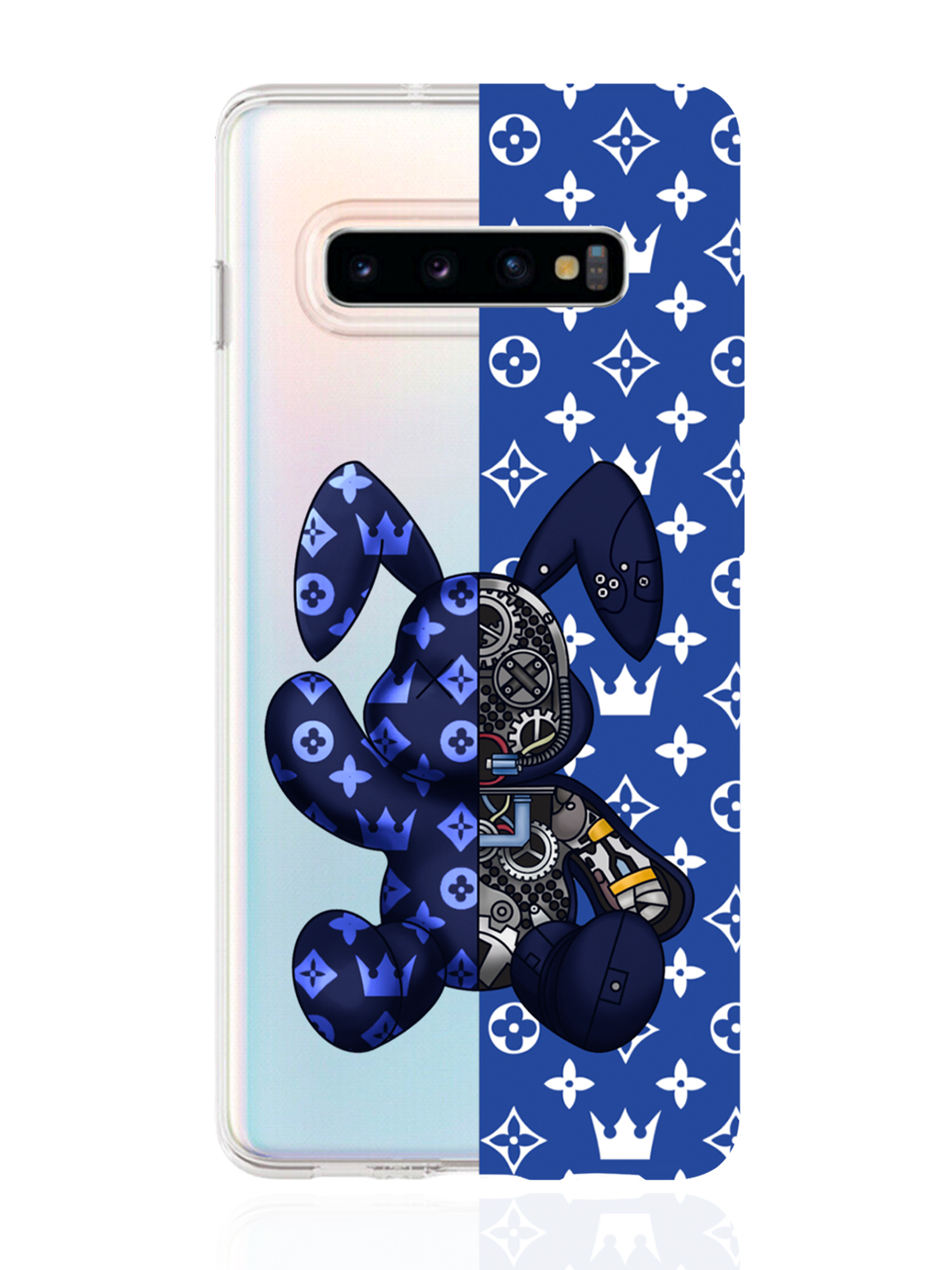 

Чехол MustHaveCase для Samsung Galaxy S10 Plus Bunny Синий прозрачный, Samsung Galaxy S10 Plus Bunny Синий