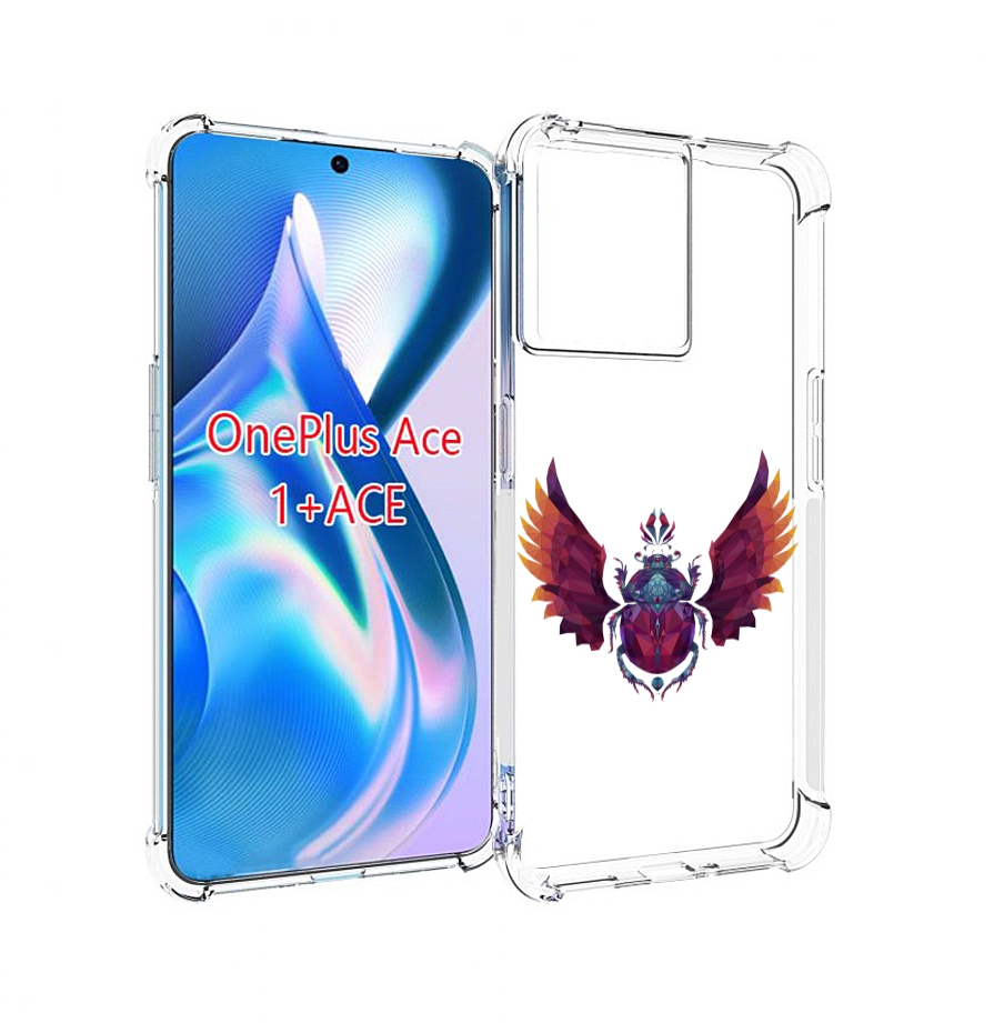 

Чехол MyPads алмазный скоробей для OnePlus Ace, Прозрачный, Tocco