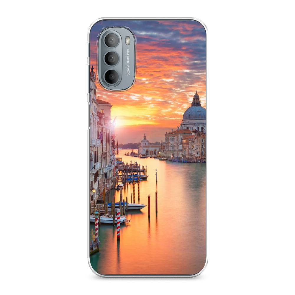 

Чехол на Motorola Moto G31/G41 "Восход 11", Розовый;оранжевый, 241850-2