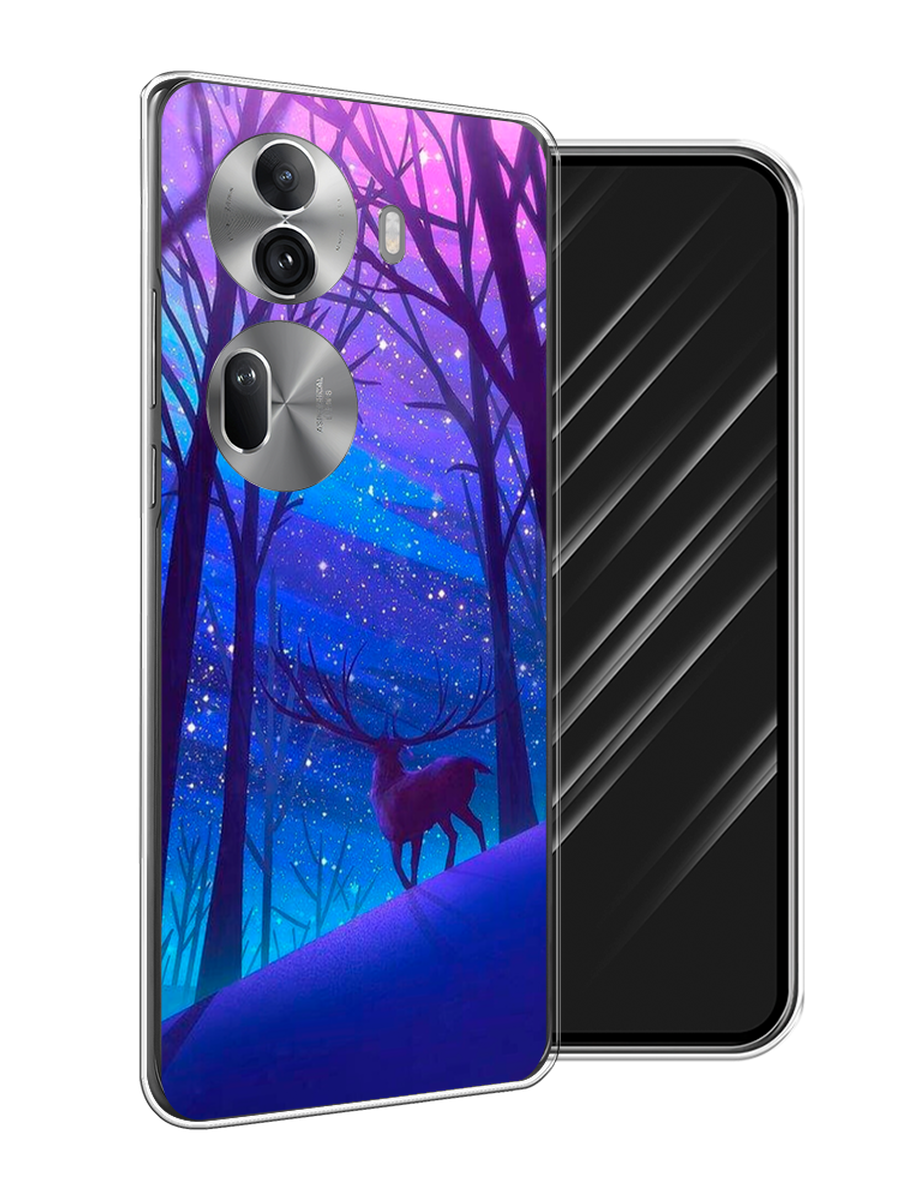 

Чехол Awog на Oppo Reno 11 Pro (Global) "Северный олень", Фиолетовый;голубой;синий, 2515950-1