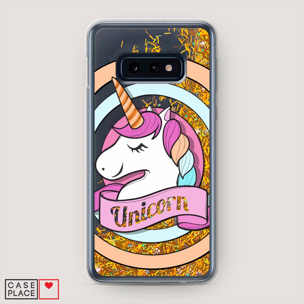 

Жидкий чехол с блестками "Unicorn зефирный" на Samsung Galaxy S10E, 27290-1