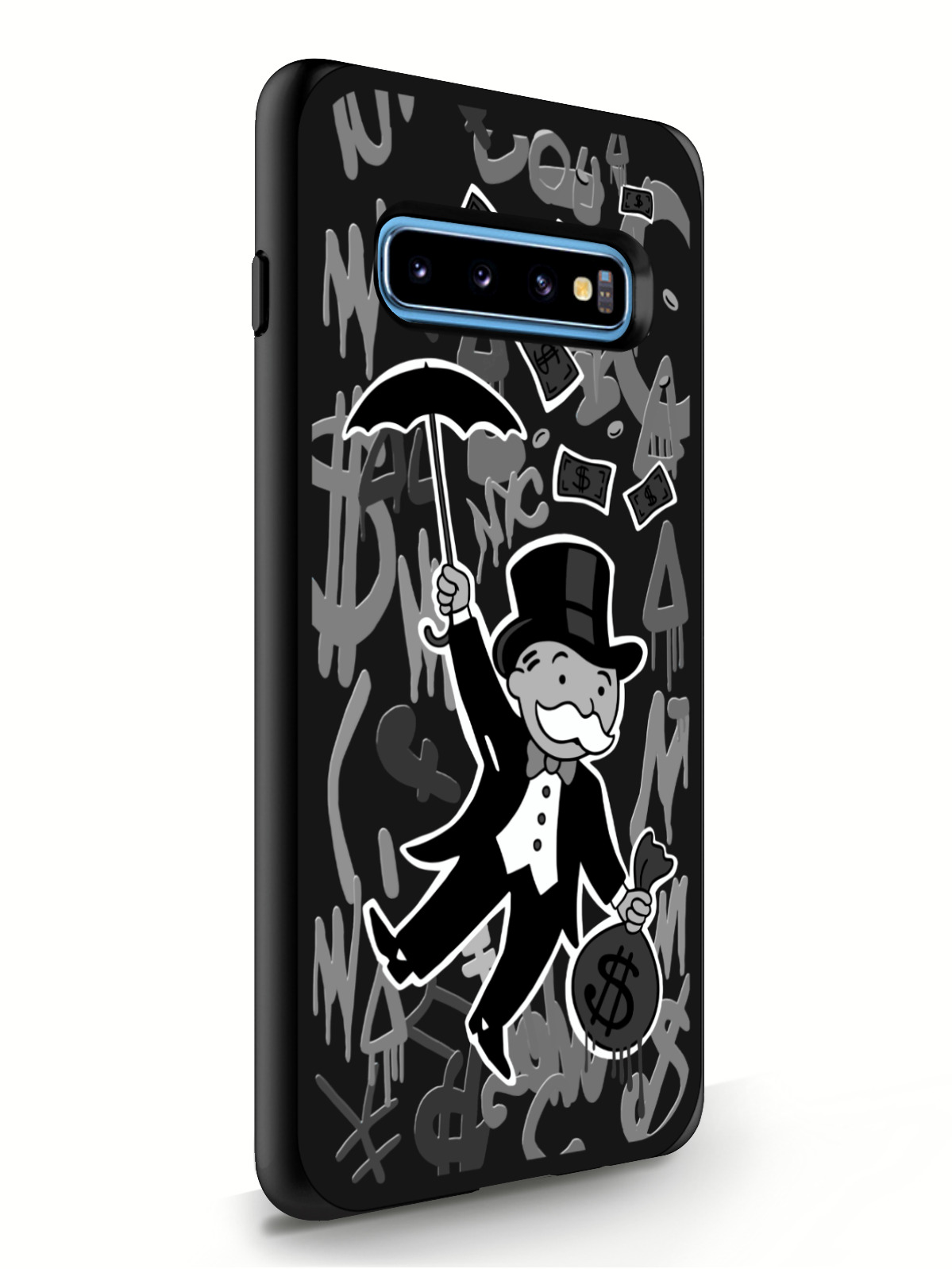 фото Чехол musthavecase для samsung galaxy s10 plus monopoly black edition черный