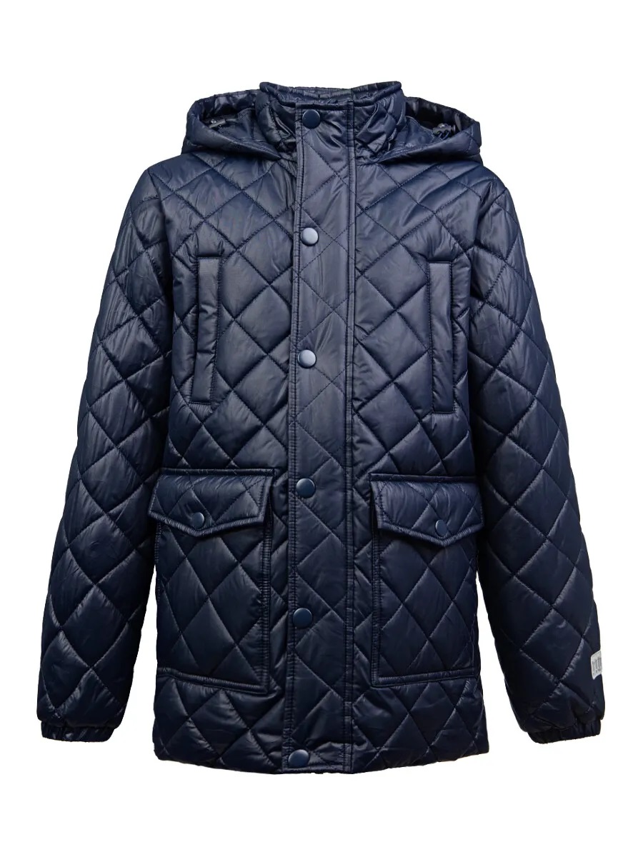 Утепленная куртка для мальчика цв. тёмно-синий р.140