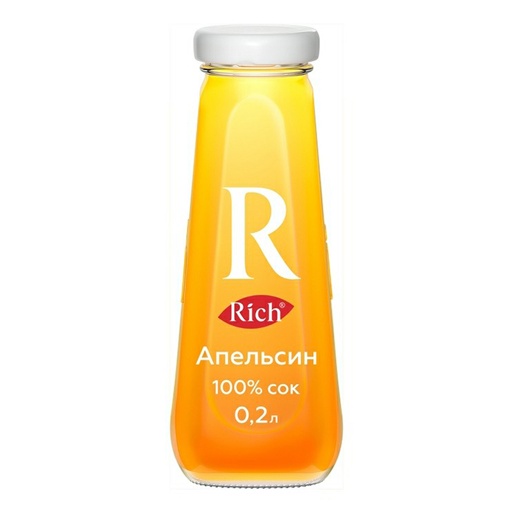 

Сок Rich апельсиновый 0,2 л