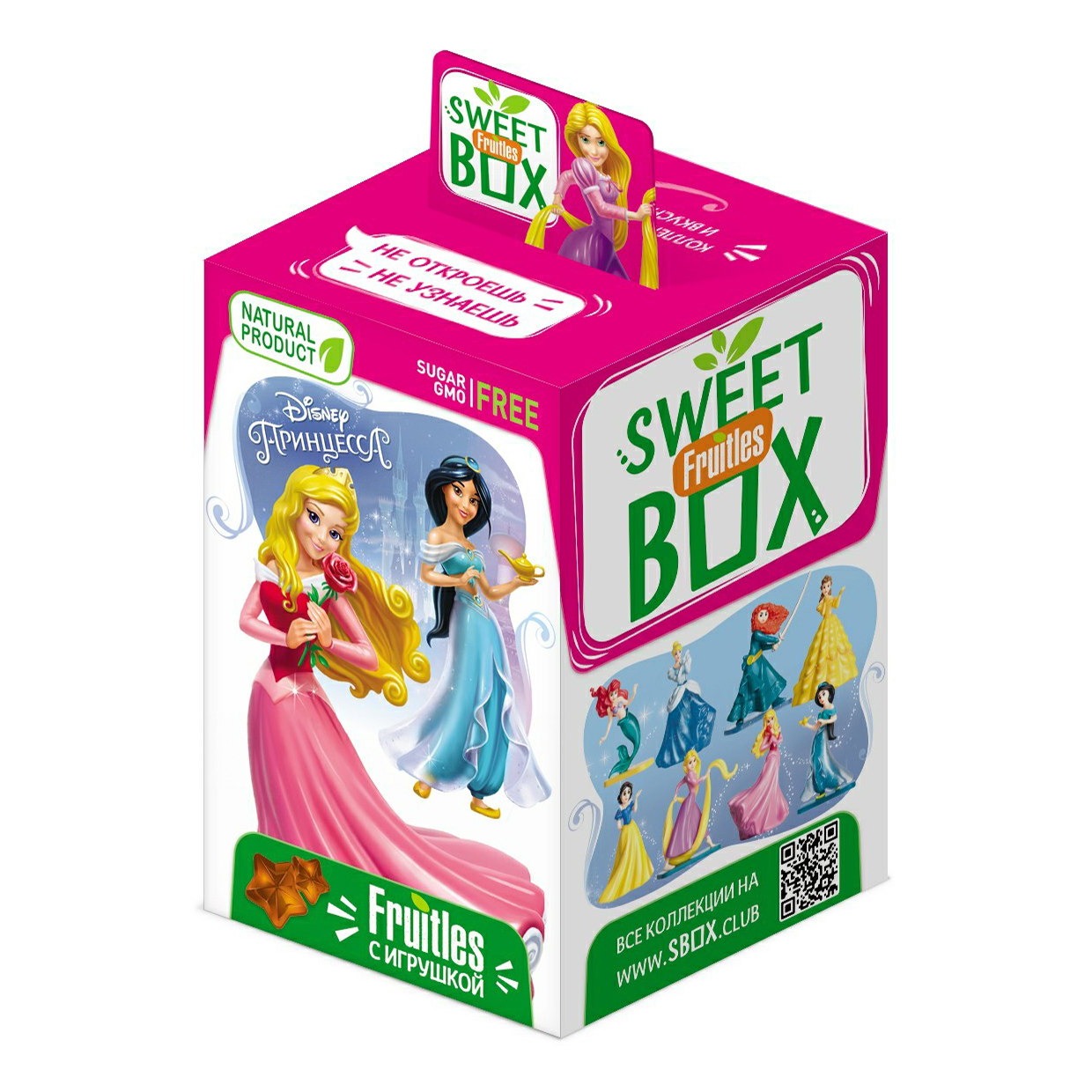 Фруктовые пастилки Sweet Box Fruitles Принцесса с игрушкой 5 г