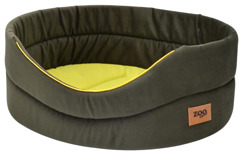 

Лежанка Zooexpress Ампир оливковый/зеленый для кошек и собак 53 х38 х18 см