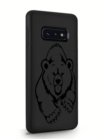 фото Чехол musthavecase для samsung galaxy s10e медведь черный