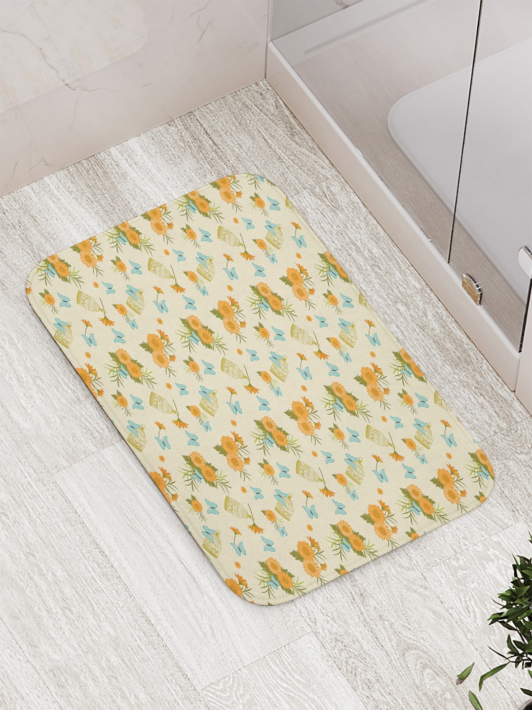

bath_69604 Коврик противоскользящий для ванной, сауны, бассейна, 77х52 см