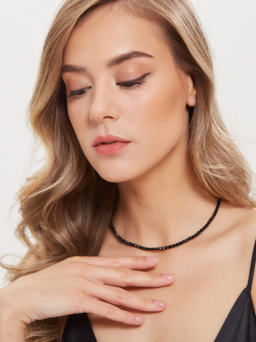 

Чокер из бижутерного сплава 39 см Alerie-Accessories A-N021, агат, A-N021