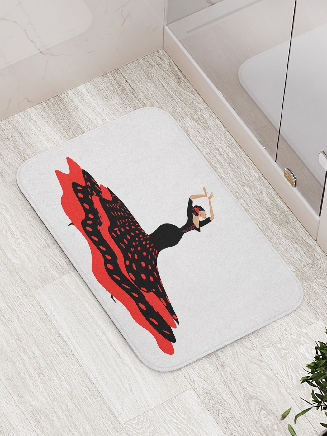 

bath_69542 Коврик противоскользящий для ванной, сауны, бассейна, 77х52 см