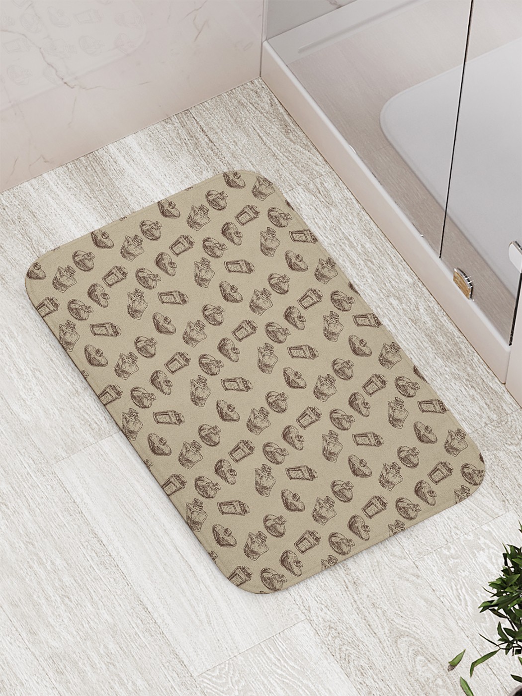 

bath_69504 Коврик противоскользящий для ванной, сауны, бассейна, 77х52 см
