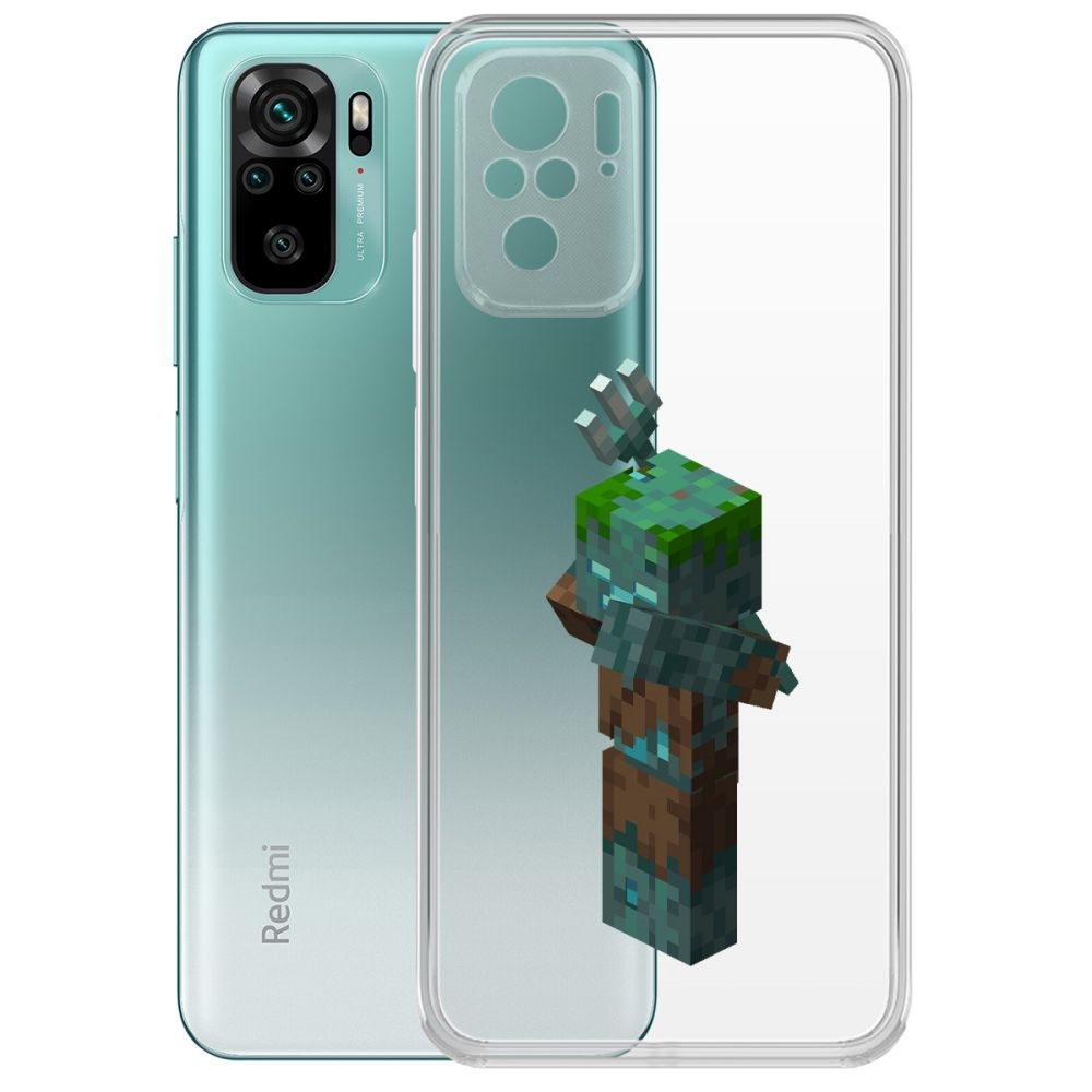 Чехол-накладка Krutoff Clear Case Утопленник для Xiaomi Redmi Note 10/ Note 10S