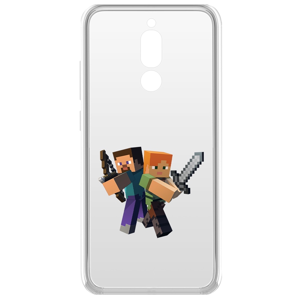 Чехол-накладка Krutoff Clear Case Стив и Алекс для Xiaomi Redmi 8