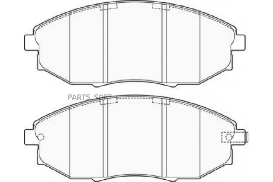 

Колодки тормозные передние CHEVROLET EPICA 07- BP10380