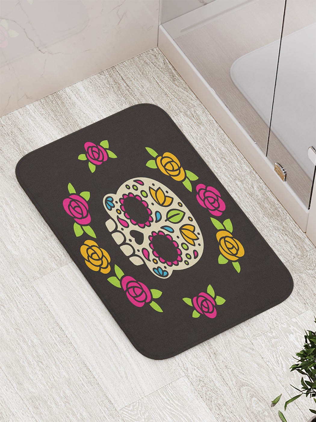 

bath_67876 Коврик противоскользящий для ванной, сауны, бассейна, 77х52 см