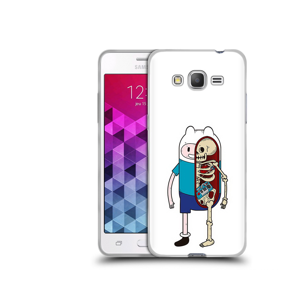 

Чехол MyPads Tocco для Samsung Galaxy Grand Prime Финн скелет, Прозрачный, Tocco