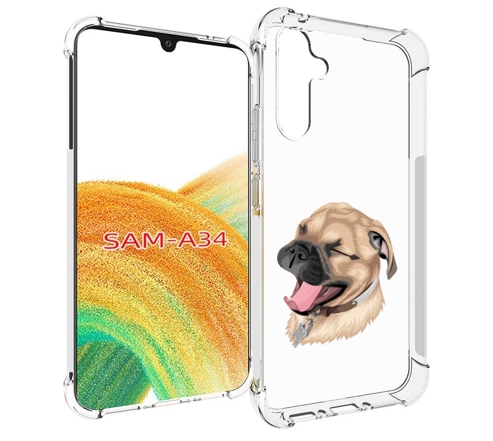 

Чехол MyPads очень-довольная-собака для Samsung Galaxy A34, Tocco