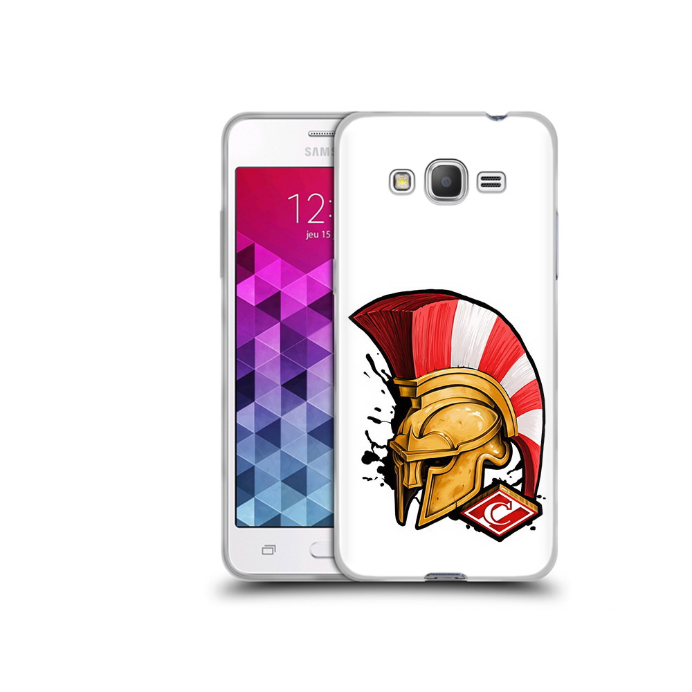 

Чехол MyPads Tocco для Samsung Galaxy Grand Prime ФК спартак шлем, Прозрачный, Tocco