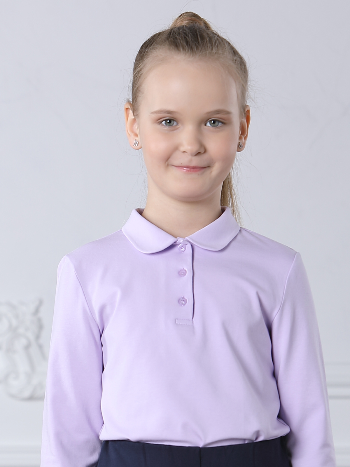 

Поло детское LADNO 248, сиреневый, 152, Фиолетовый, 248