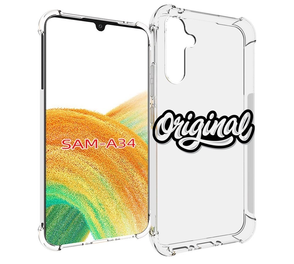 

Чехол MyPads оригинал-надпись для Samsung Galaxy A34, Tocco