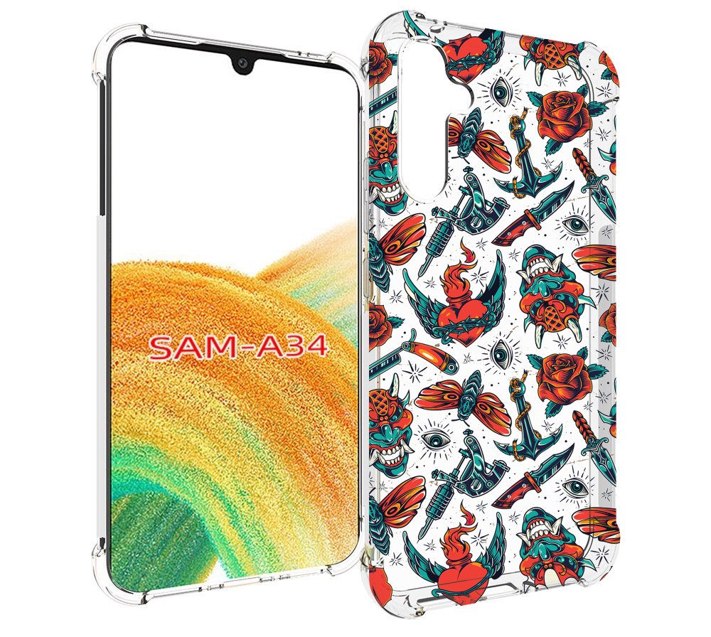 

Чехол MyPads олд-скул-пак для Samsung Galaxy A34, Tocco