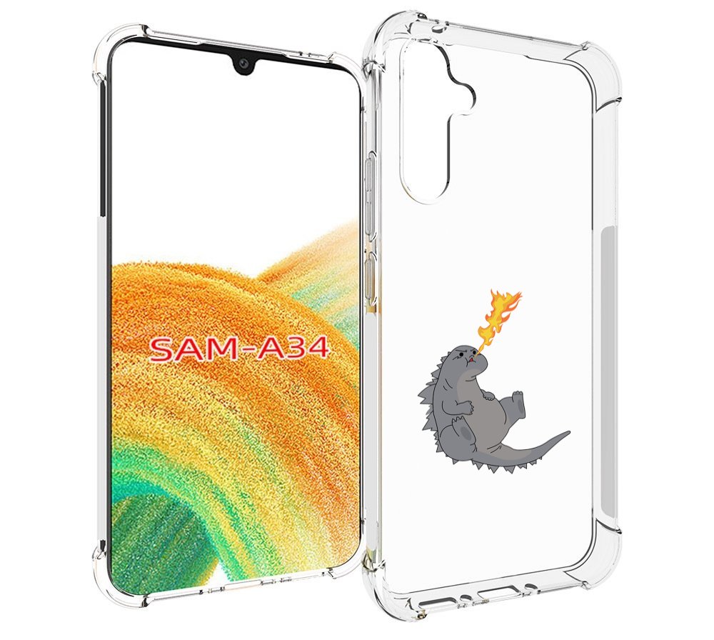 

Чехол MyPads огнедышащий-дракончик для Samsung Galaxy A34, Tocco