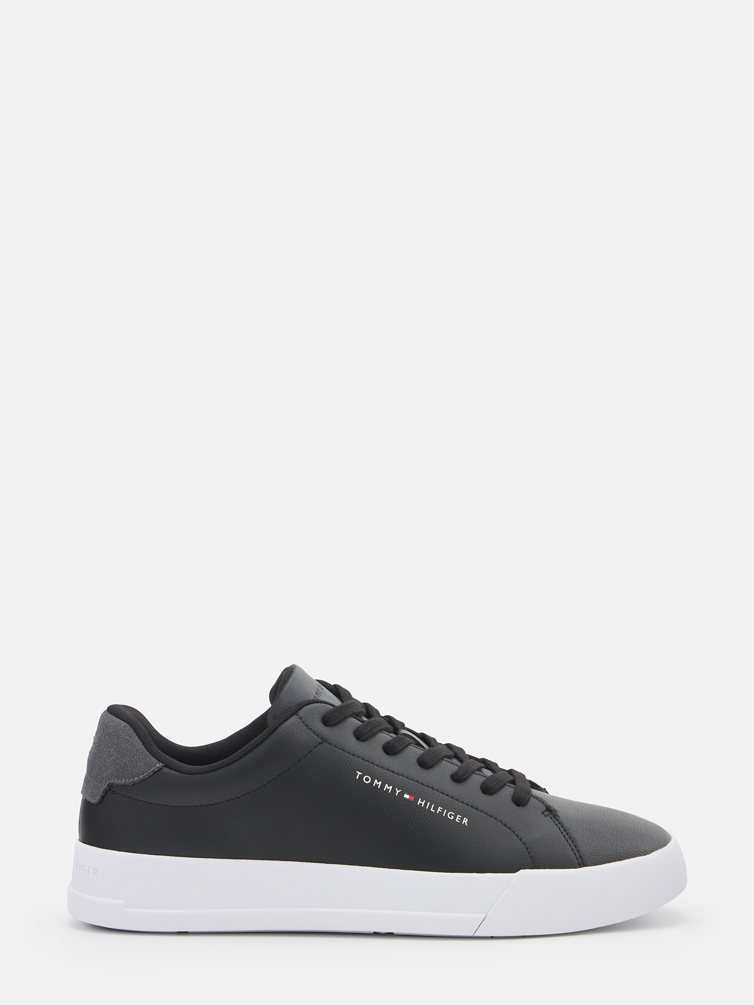 

Кеды мужские Tommy Hilfiger Pebble Grain Court FM0FM05297 черные 40 EU, Черный, Pebble Grain Court