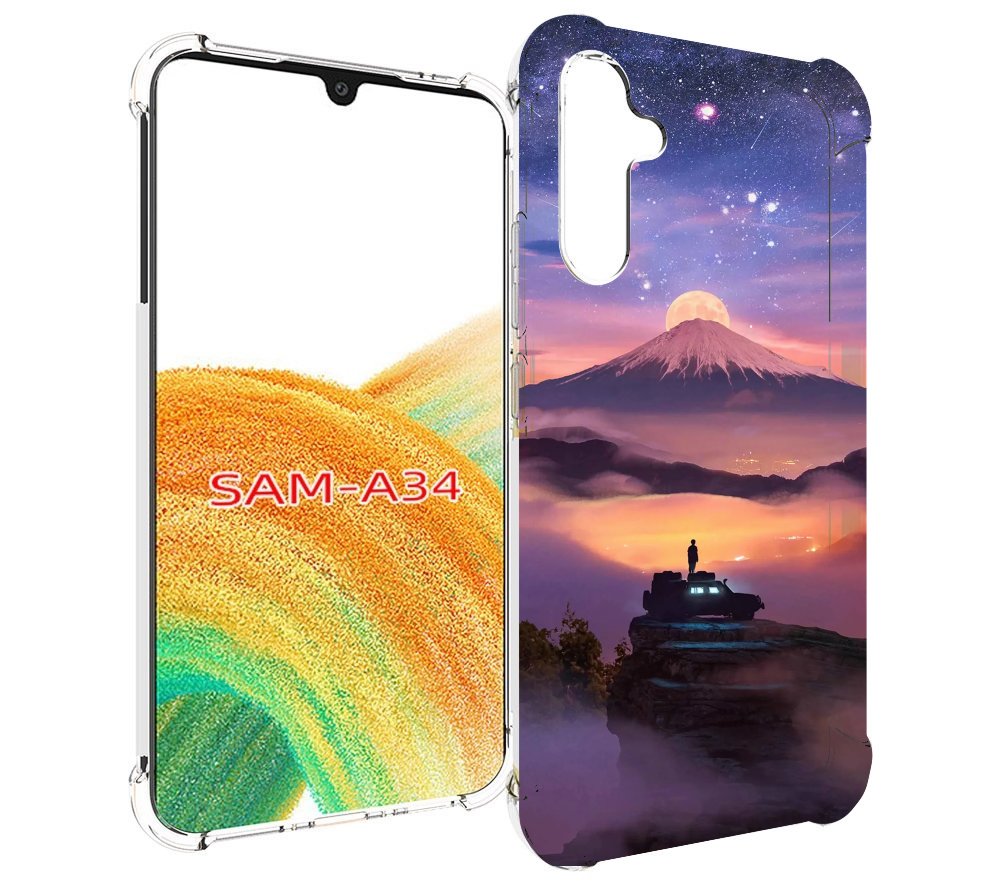

Чехол MyPads ночь-в-горах для Samsung Galaxy A34, Tocco