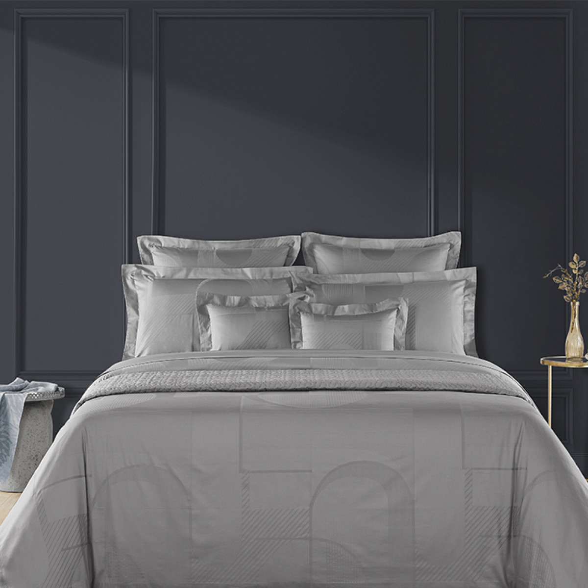 

Постельное белье La Maison de Domitille Gatsby Platine Евро макси, Gatsby