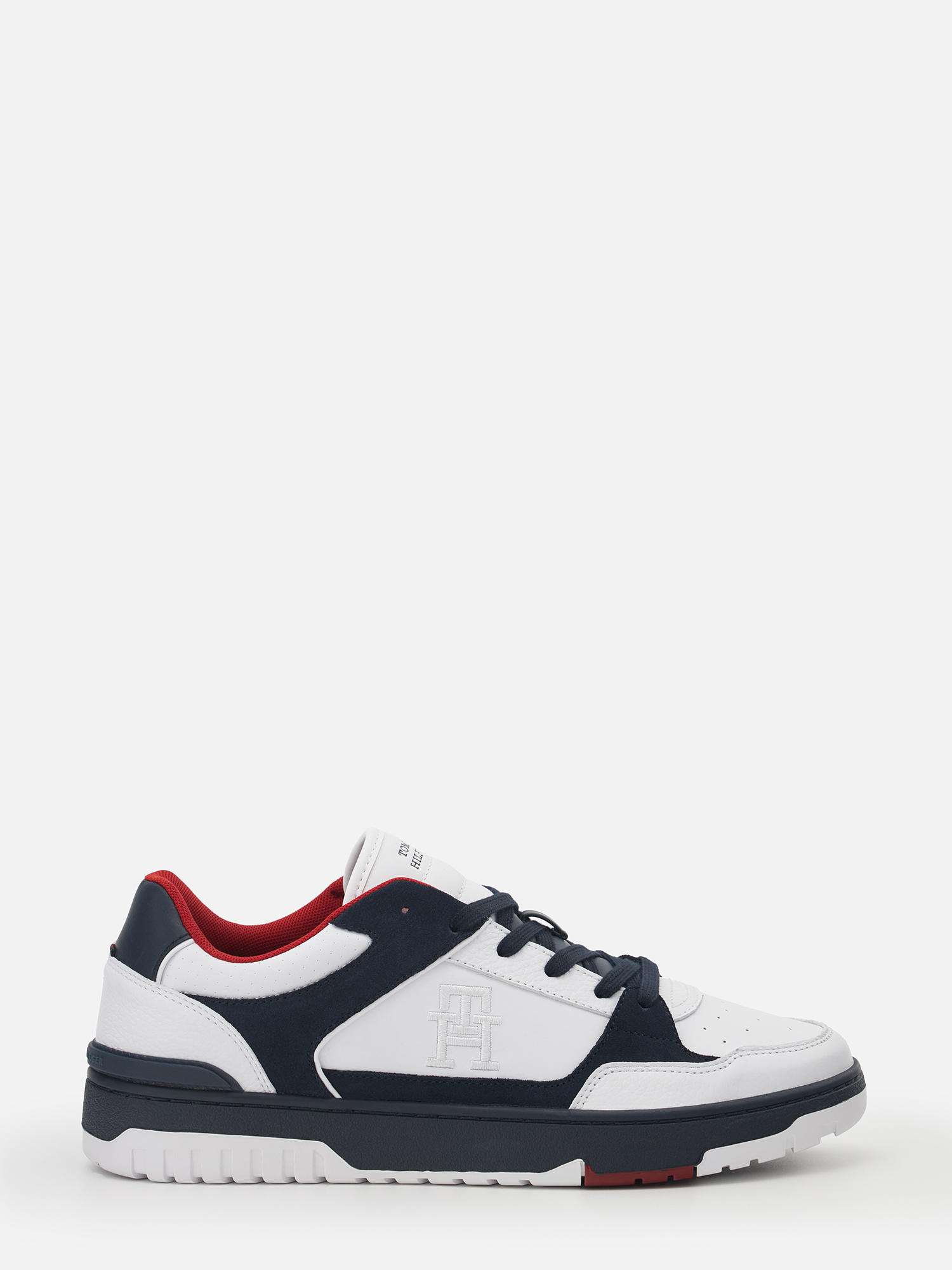 

Кеды мужские Tommy Hilfiger Basket Street Block FM0FM05117 белые 45 EU, Белый, Basket Street Block