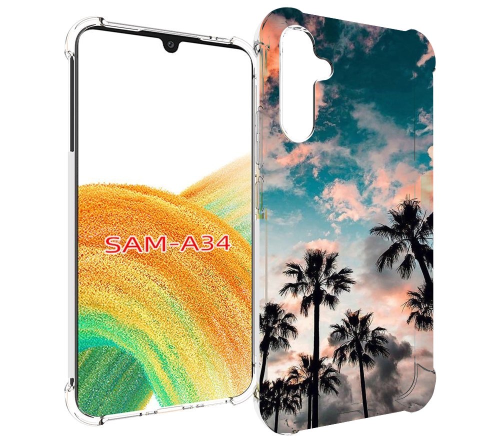 

Чехол MyPads небо-с-пальмами для Samsung Galaxy A34, Tocco