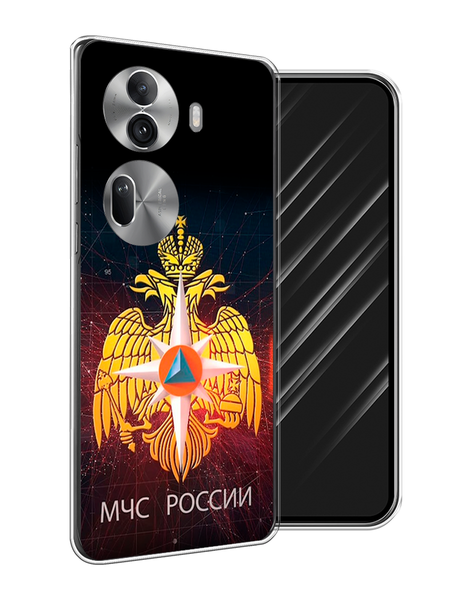 

Чехол Awog на Oppo Reno 11 Pro (Global) "МЧС России", Черный;желтый;красный, 2515950-1