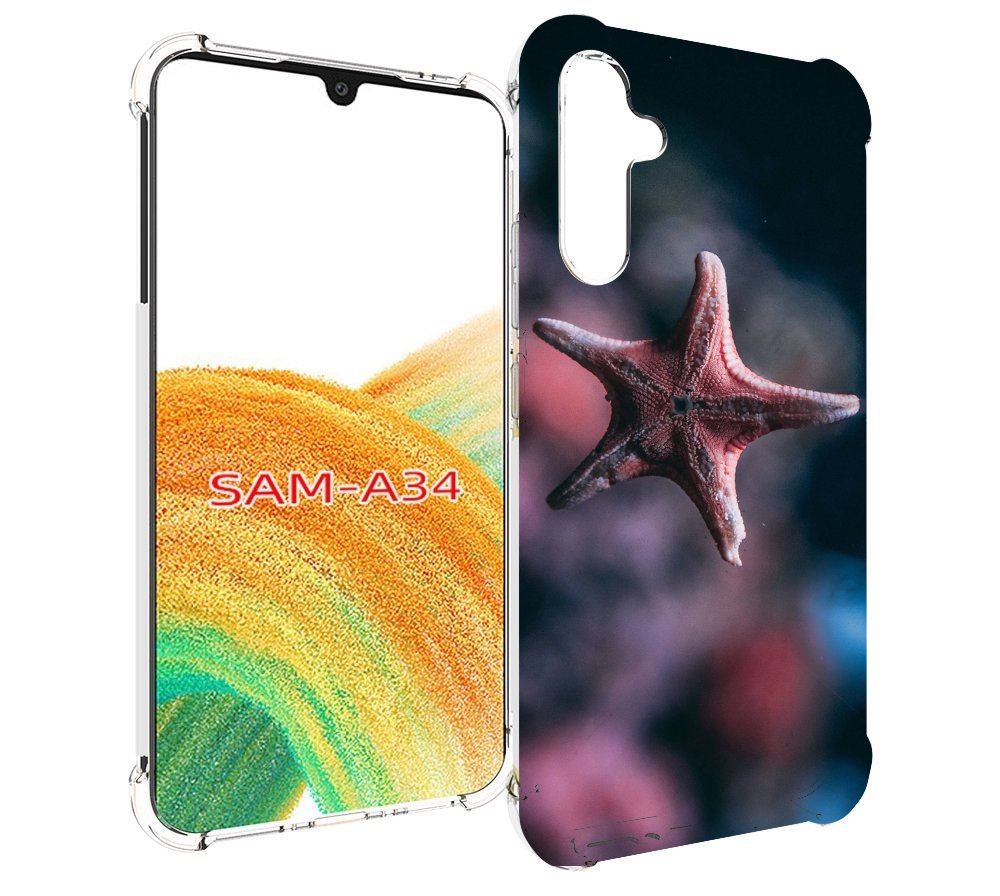 

Чехол MyPads морская-звезда---starfish для Samsung Galaxy A34, Tocco
