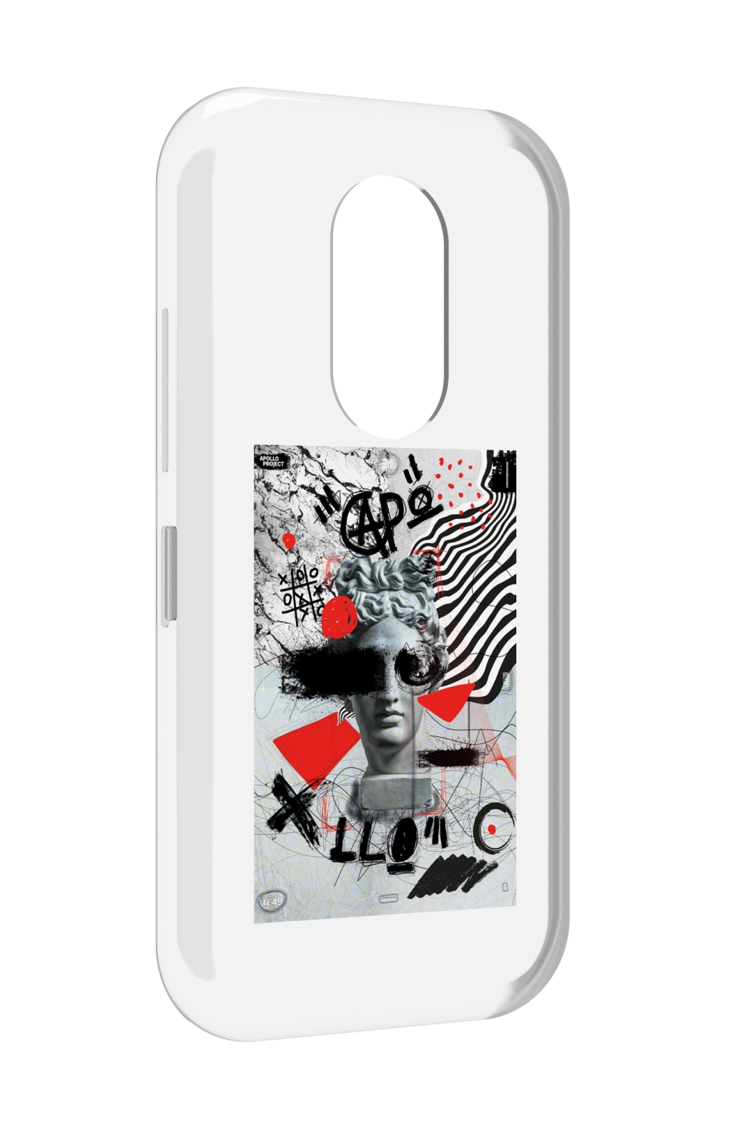 

Чехол MyPads стрит арт статуя для Doogee S61 / S61 Pro, Прозрачный, Tocco