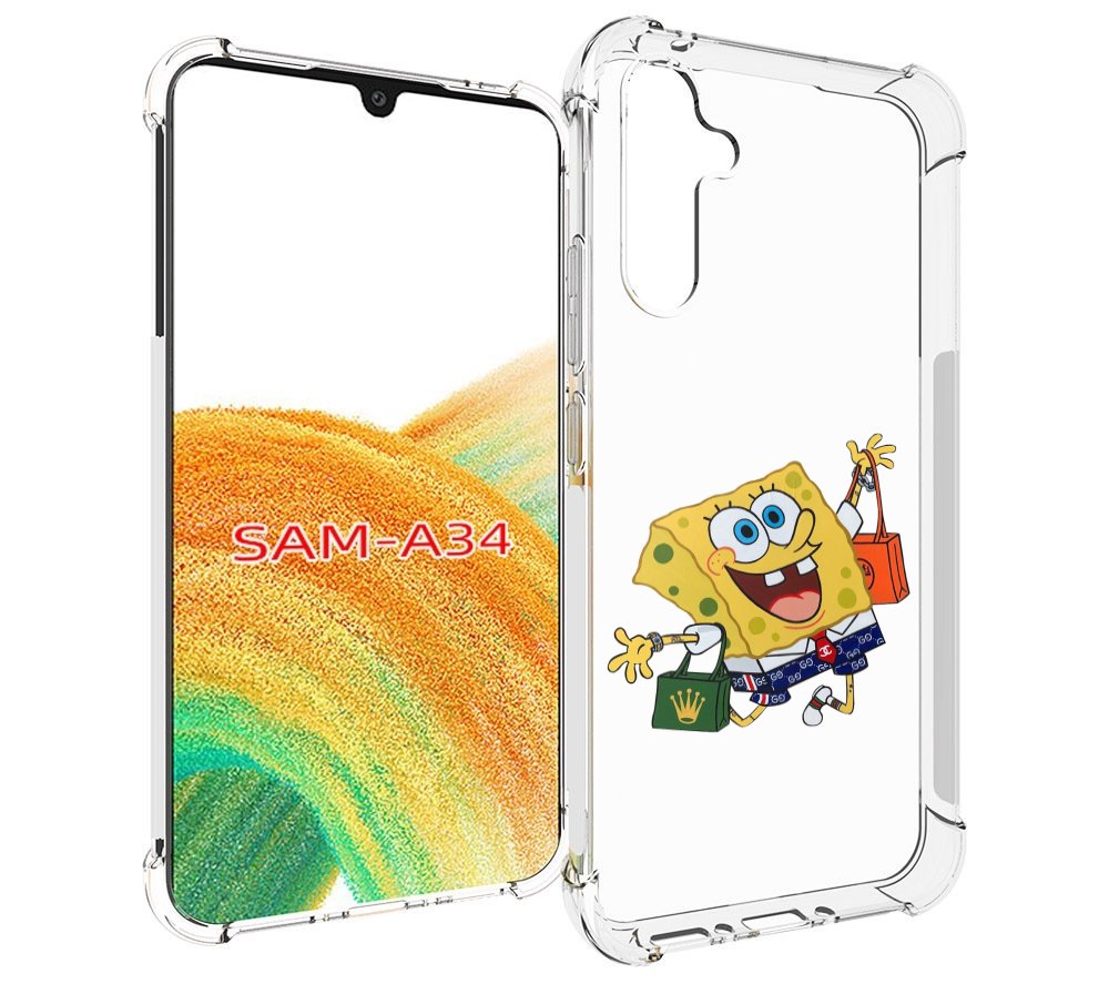 

Чехол MyPads модный-спанч-боб для Samsung Galaxy A34, Tocco