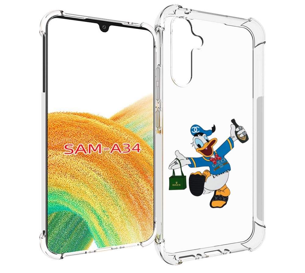 

Чехол MyPads модный-дональд-дак для Samsung Galaxy A34, Tocco