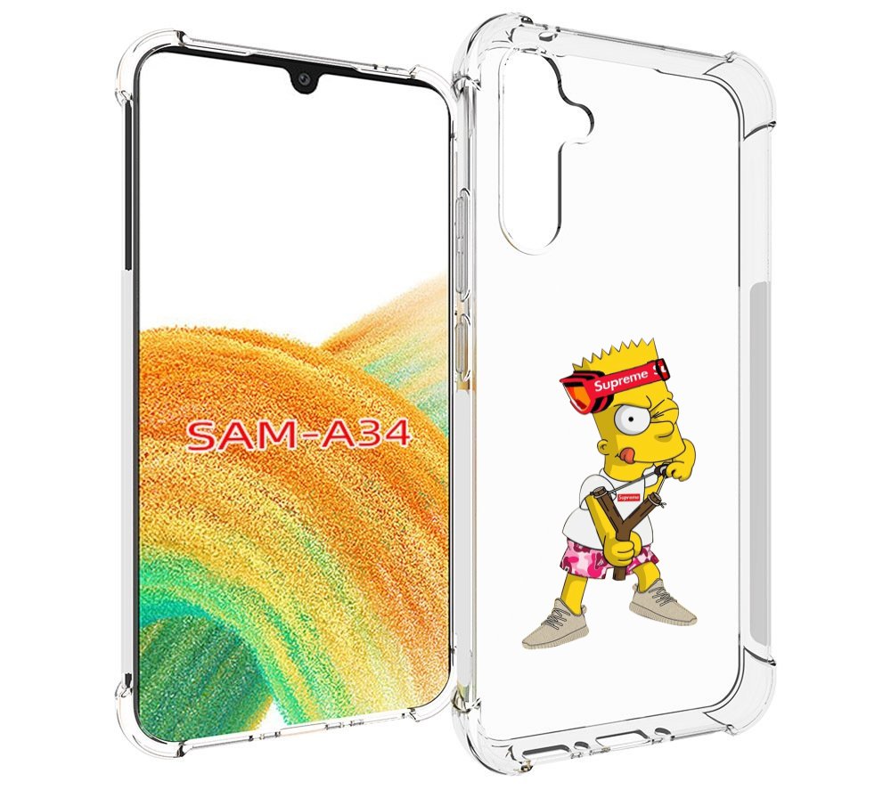 

Чехол MyPads модный-барт-симпсон для Samsung Galaxy A34, Tocco