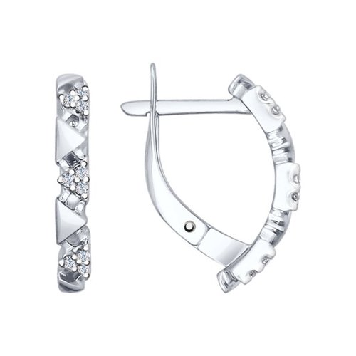 

Серьги из серебра с фианитом SOKOLOV 94022422, 94022422