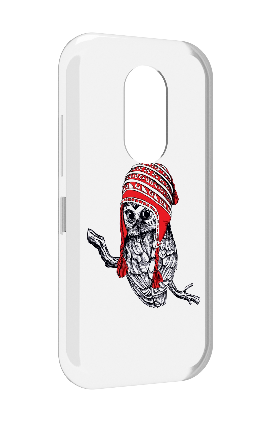 

Чехол MyPads сова-в-красной-шапке-на-веточке для Doogee S61 / S61 Pro, Прозрачный, Tocco