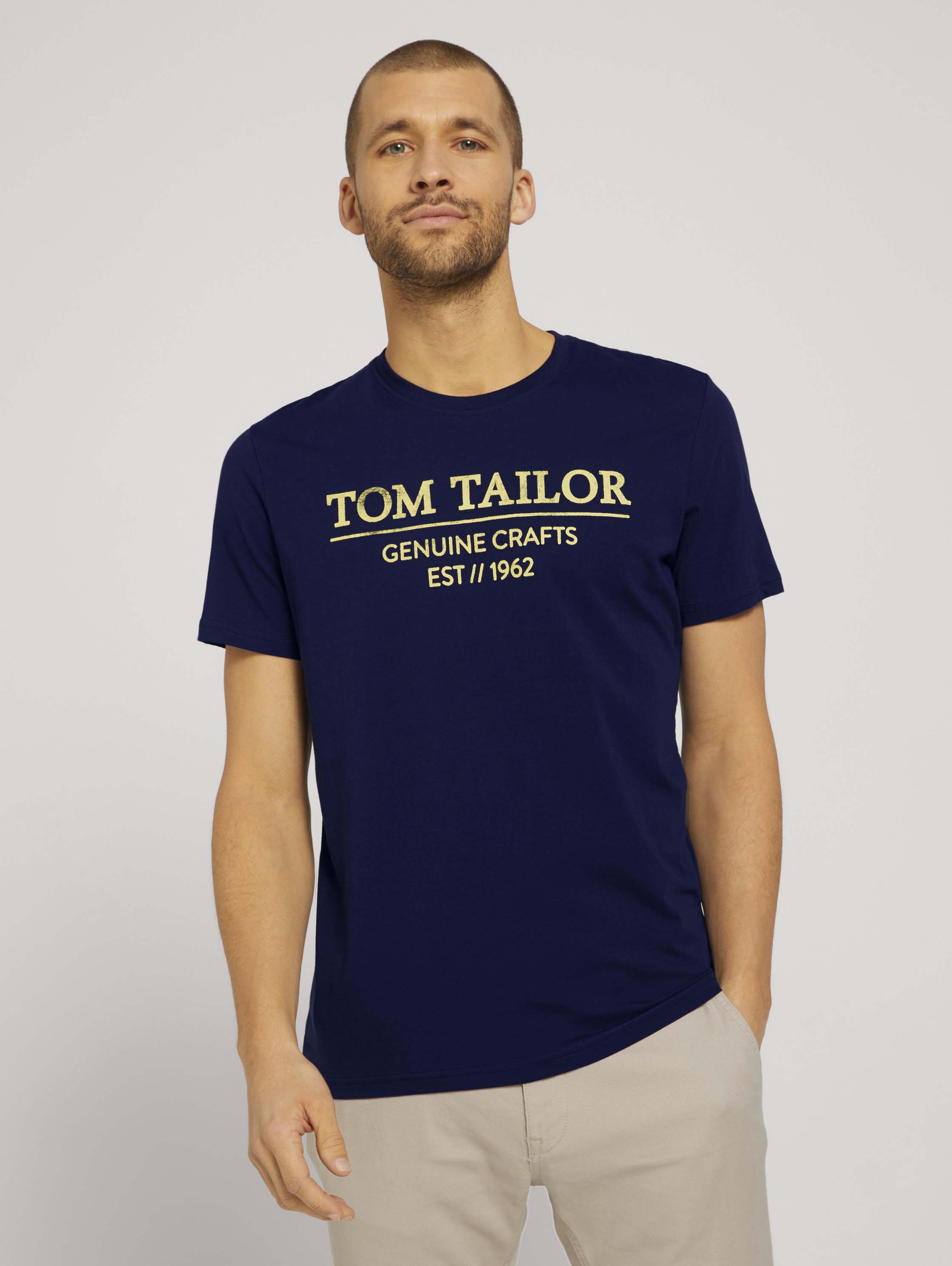 

Футболка мужская 1021229 TOM TAILOR синяя M, 1021229