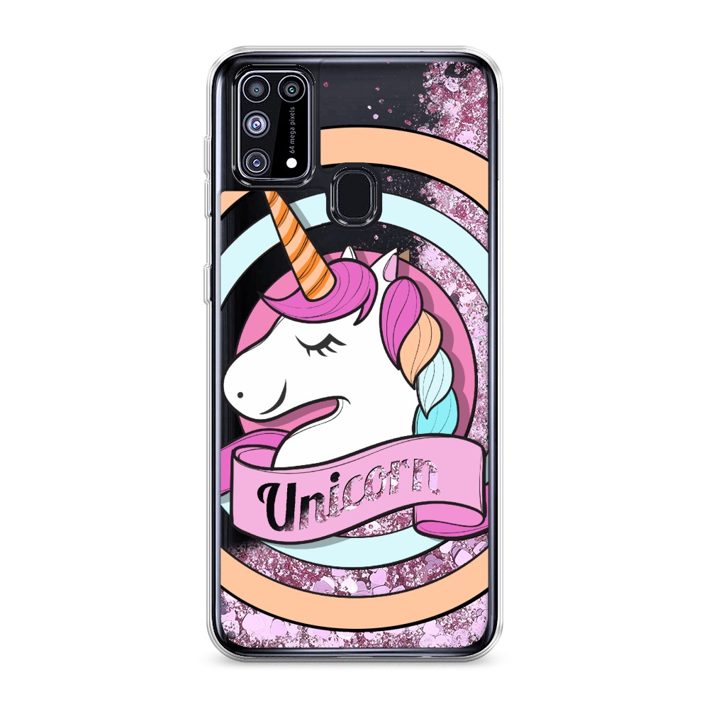 

Жидкий чехол с блестками "Unicorn зефирный" на Samsung Galaxy M31, 2100794-1
