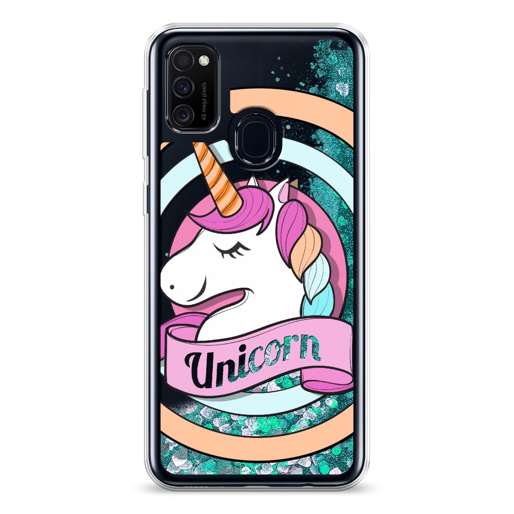 

Жидкий чехол с блестками "Unicorn зефирный" на Samsung Galaxy M30s, 29895-1