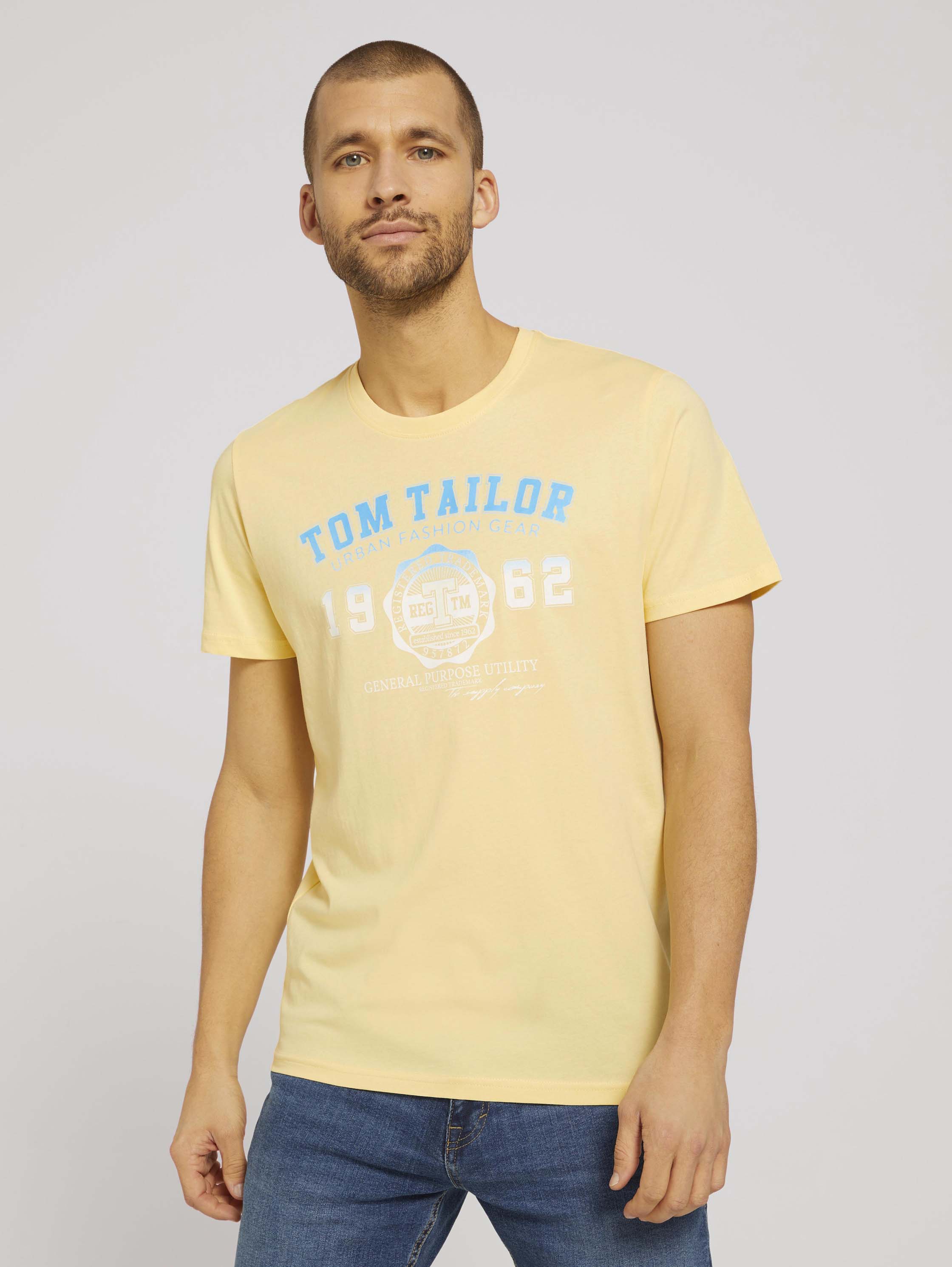 

Футболка мужская 1027028 TOM TAILOR желтая XL, 1027028
