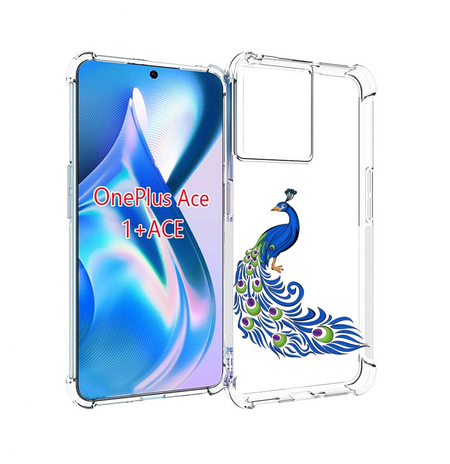

Чехол MyPads жарптица-голубая для OnePlus Ace, Прозрачный, Tocco