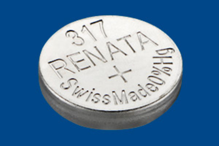 Батарейка Renata 317 (SR516SW, V317), 1.55V, 10.5 mAh, 1 штука