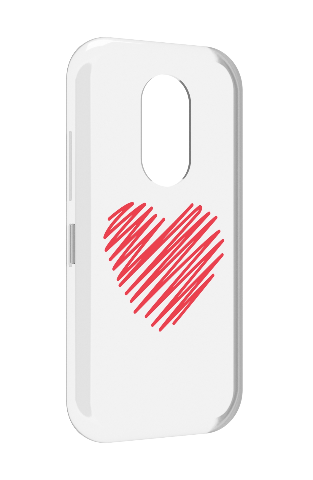 

Чехол MyPads сердечко-одной-линией для Doogee S61 / S61 Pro, Прозрачный, Tocco